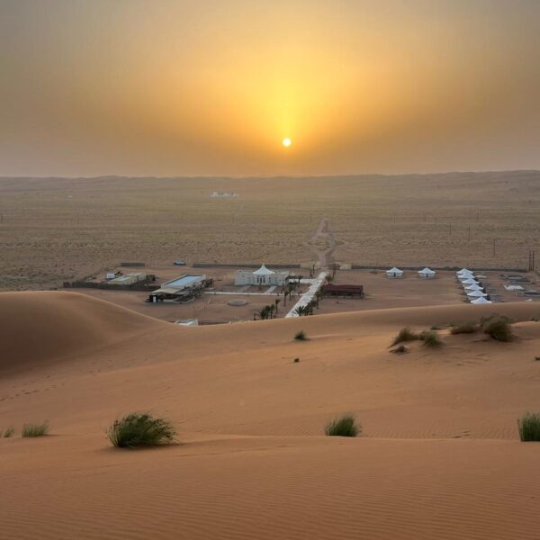 Desert camps in Oman