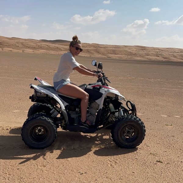 Quad biking desert camp Oman