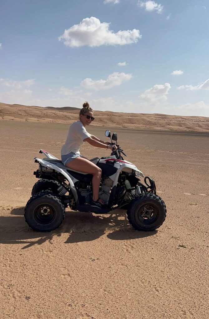 Quad biking desert camp Oman