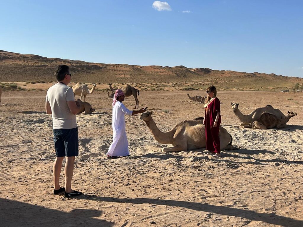 Stay at desert camp Oman